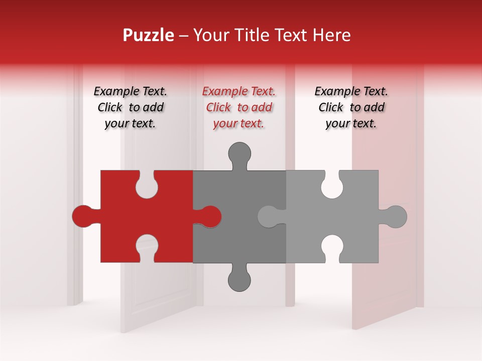 Abstract Doorway Design PowerPoint Template