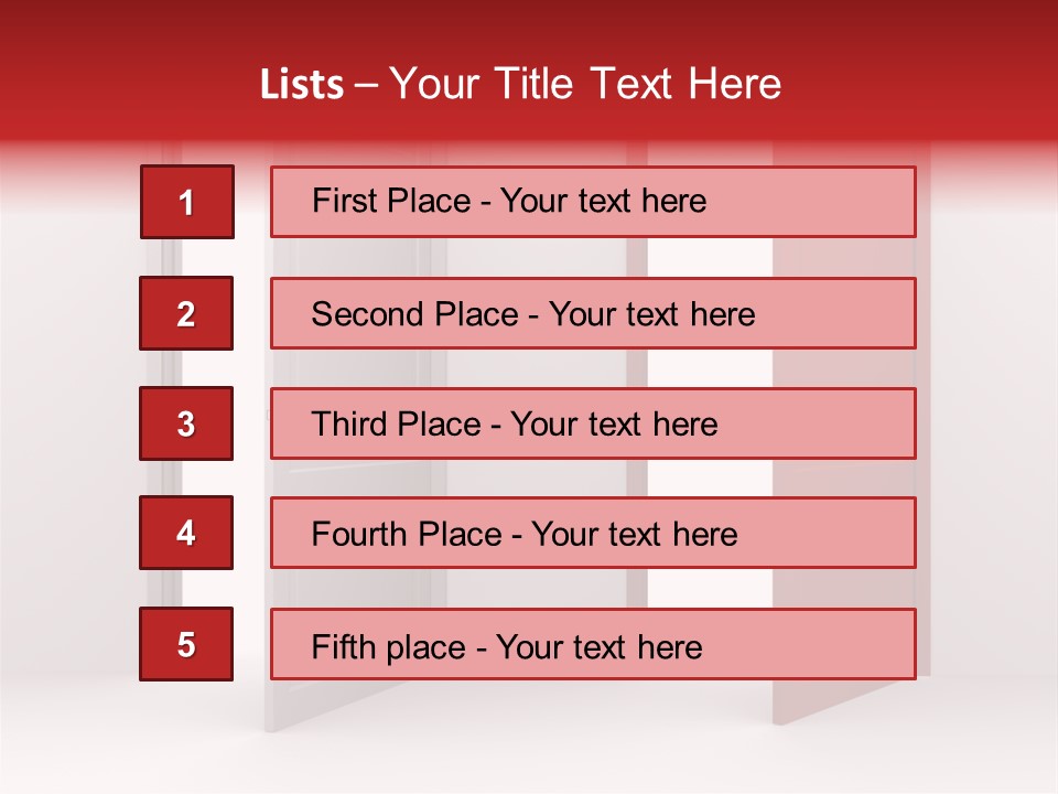 Abstract Doorway Design PowerPoint Template