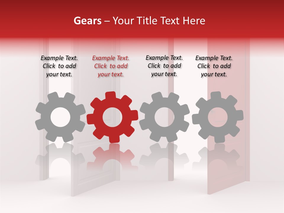 Abstract Doorway Design PowerPoint Template