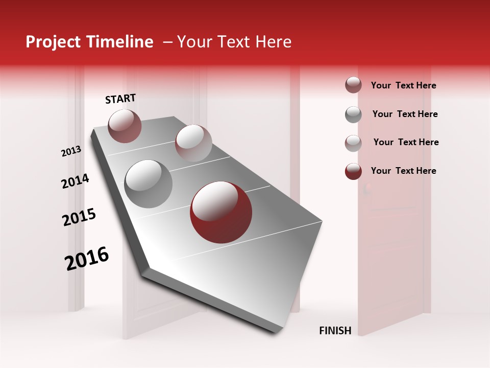 Abstract Doorway Design PowerPoint Template