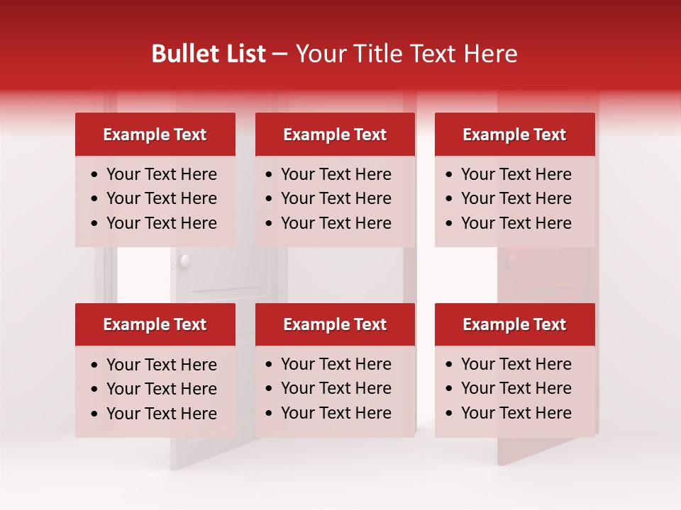 Abstract Doorway Design PowerPoint Template
