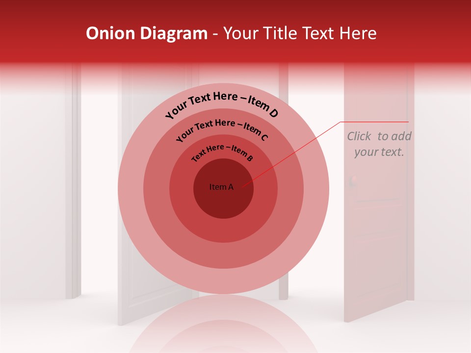 Abstract Doorway Design PowerPoint Template