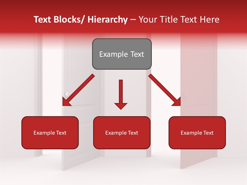 Abstract Doorway Design PowerPoint Template