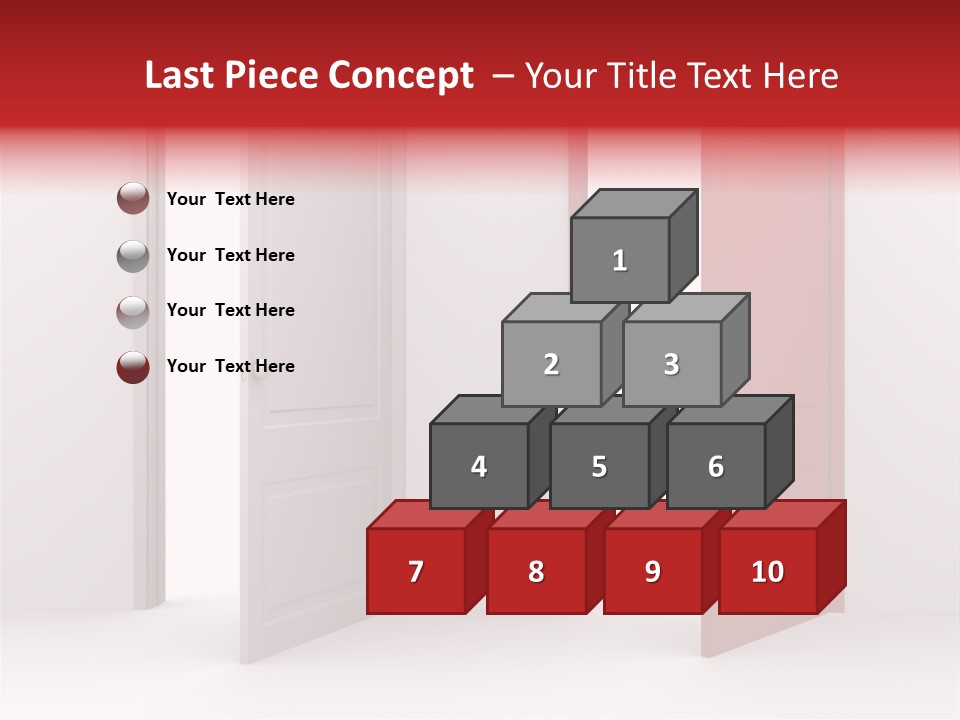 Abstract Doorway Design PowerPoint Template