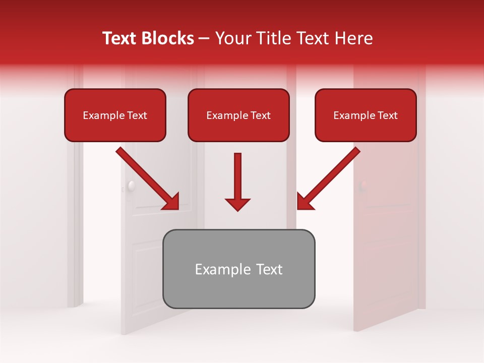 Abstract Doorway Design PowerPoint Template