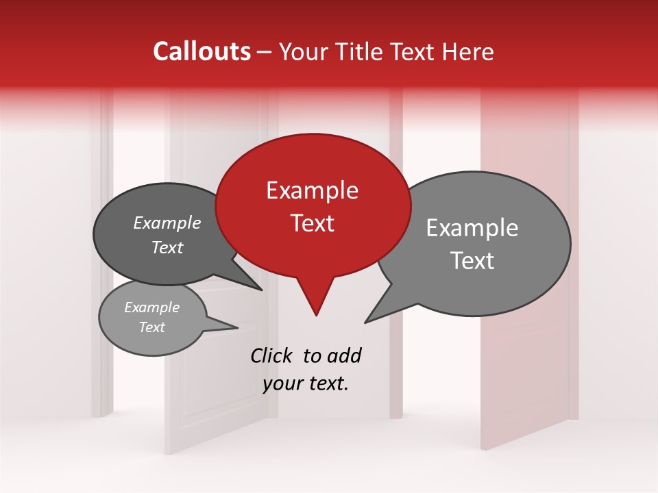 Abstract Doorway Design PowerPoint Template
