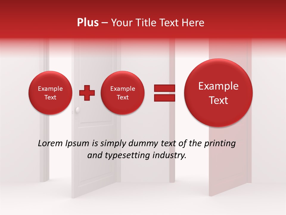 Abstract Doorway Design PowerPoint Template