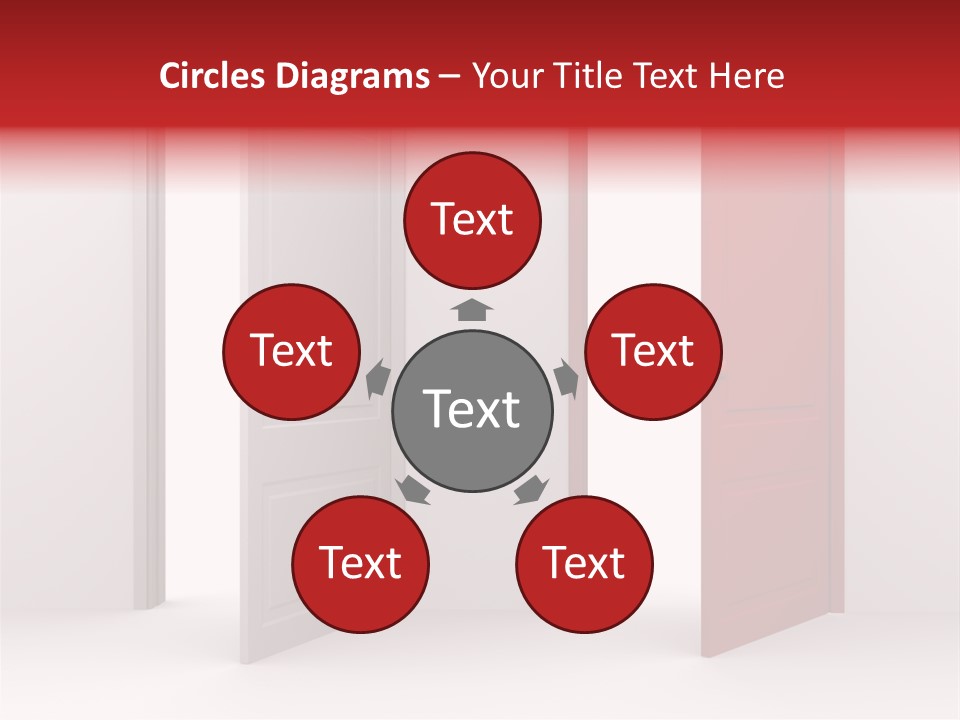 Abstract Doorway Design PowerPoint Template