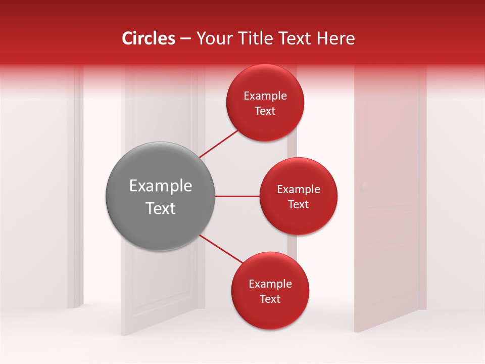 Abstract Doorway Design PowerPoint Template