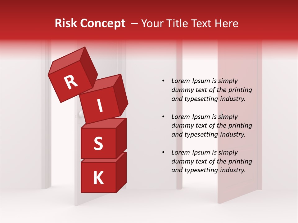 Abstract Doorway Design PowerPoint Template