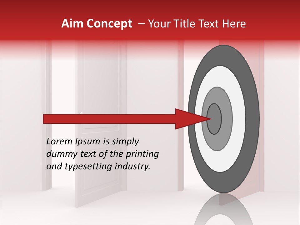 Abstract Doorway Design PowerPoint Template