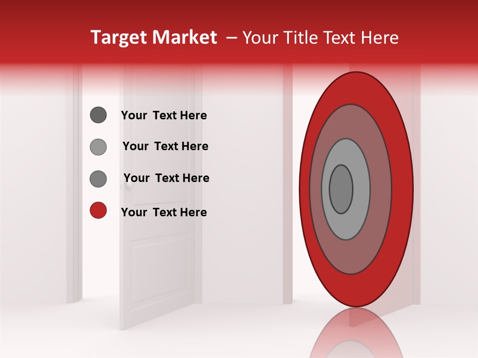 Abstract Doorway Design PowerPoint Template