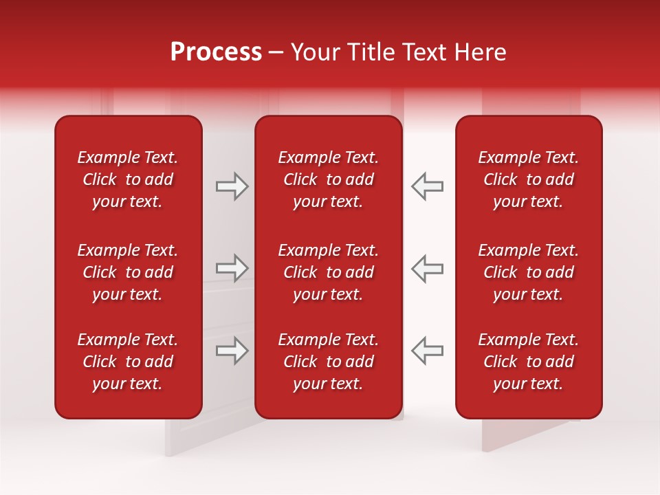 Abstract Doorway Design PowerPoint Template
