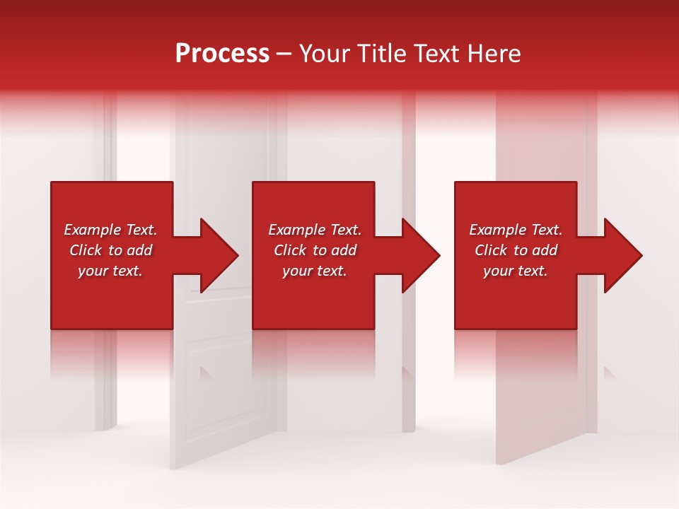 Abstract Doorway Design PowerPoint Template