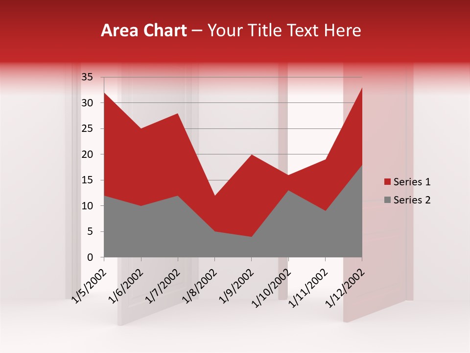 Abstract Doorway Design PowerPoint Template