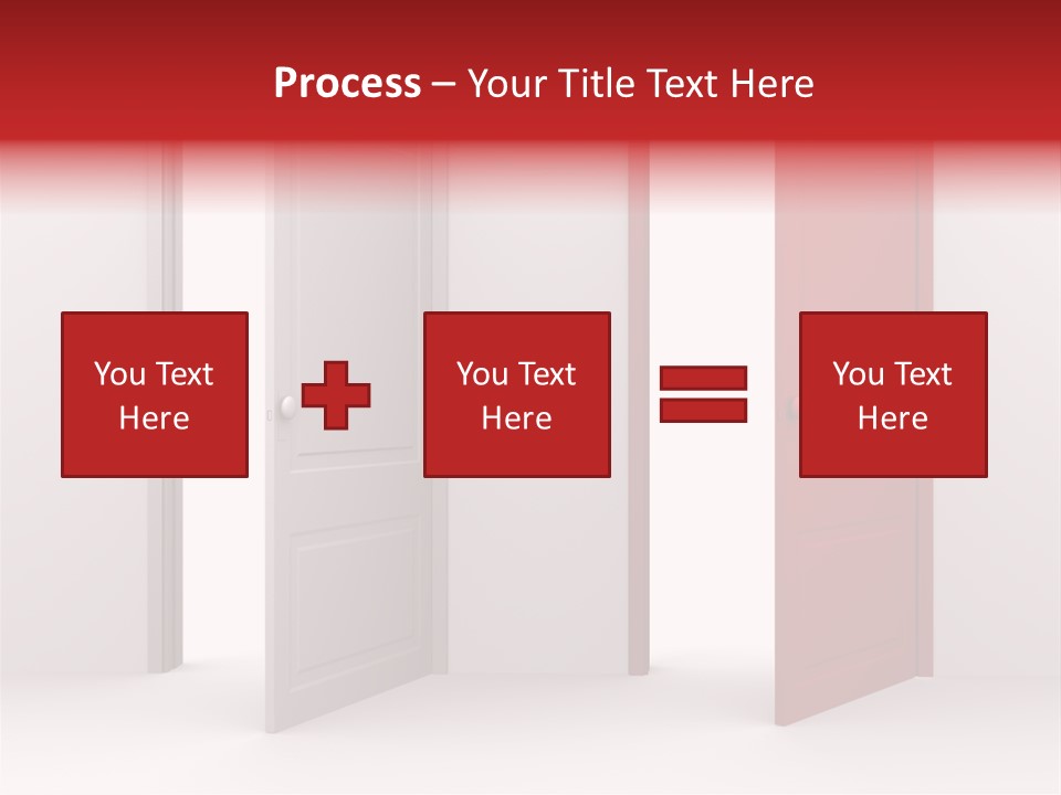 Abstract Doorway Design PowerPoint Template