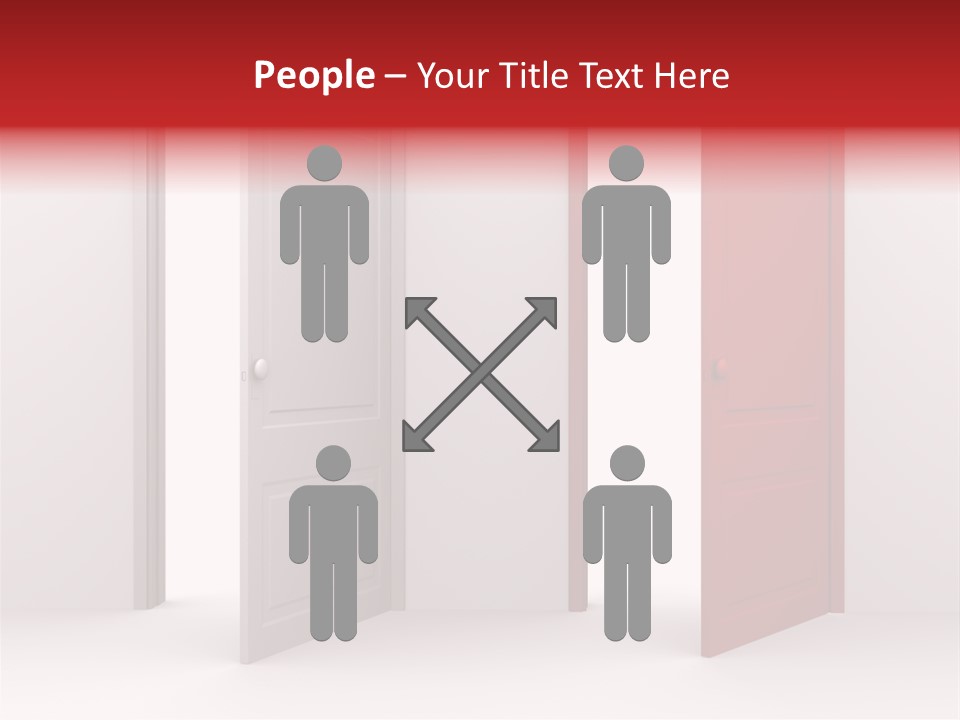 Abstract Doorway Design PowerPoint Template