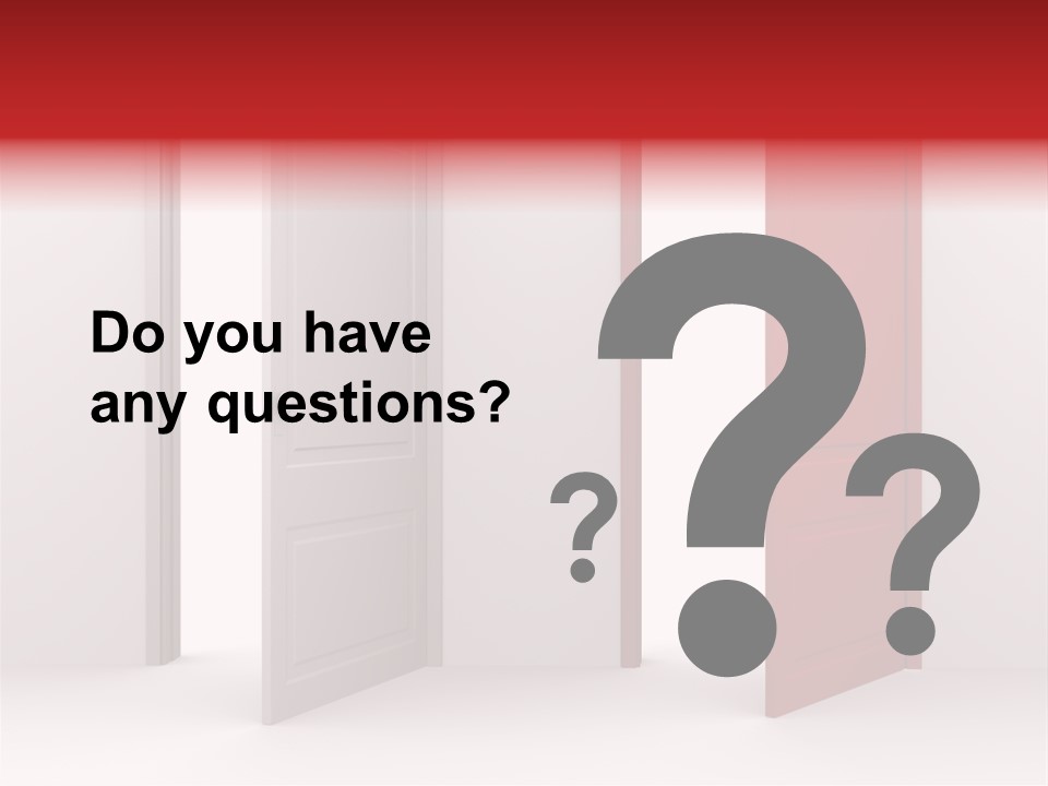 Abstract Doorway Design PowerPoint Template