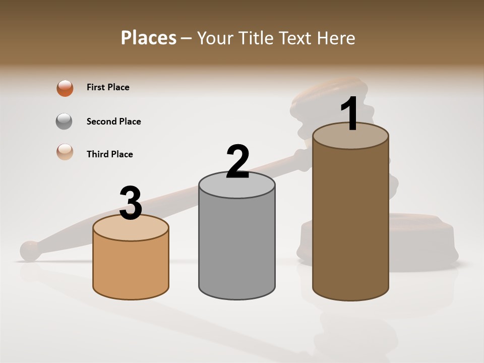 Concepts Gavel Juridical PowerPoint Template