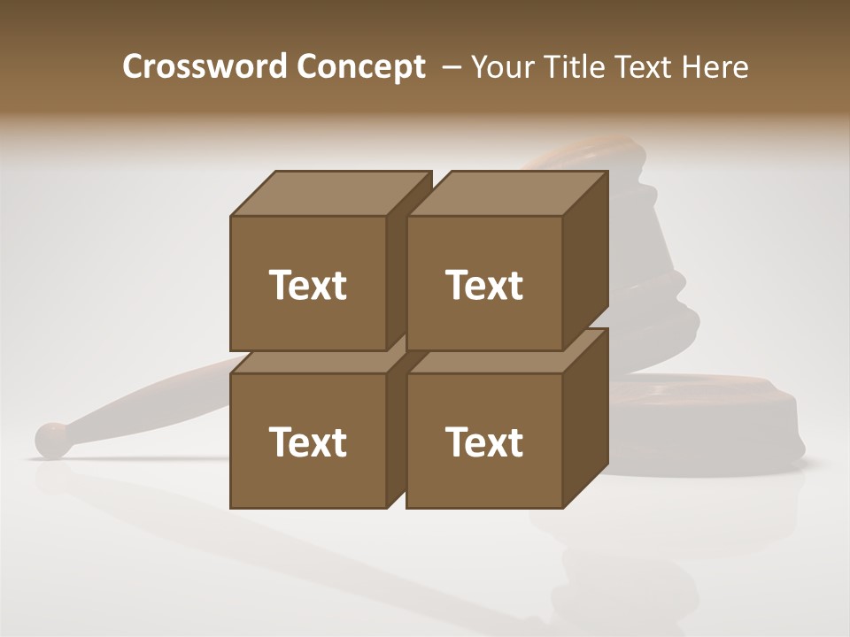 Concepts Gavel Juridical PowerPoint Template