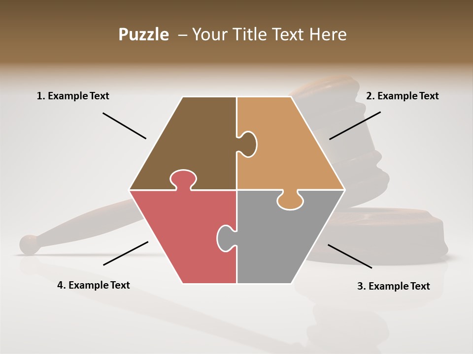 Concepts Gavel Juridical PowerPoint Template