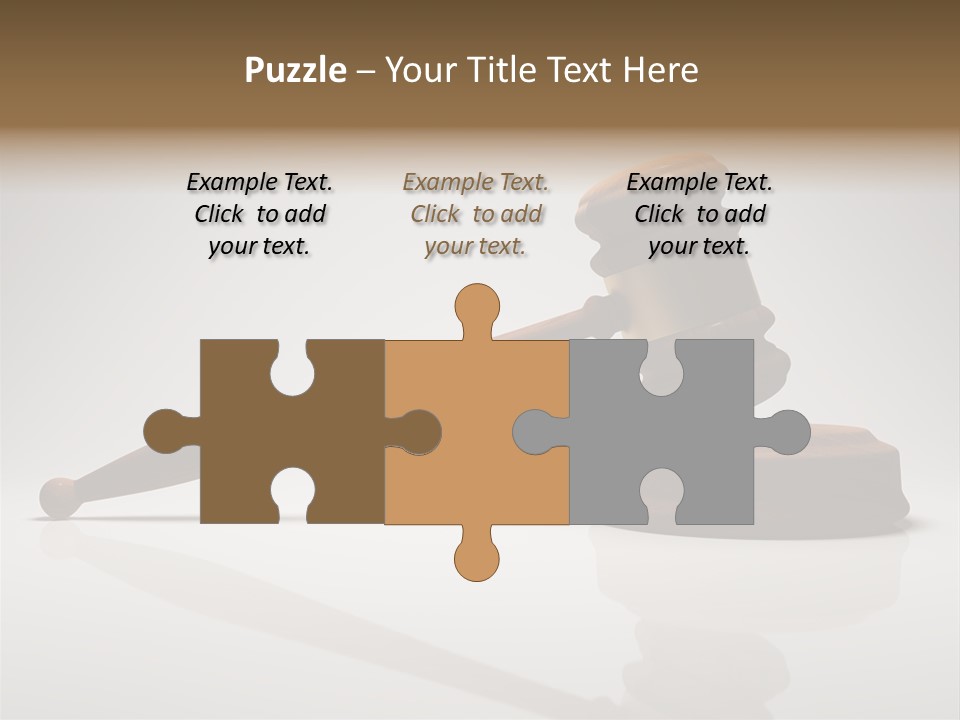 Concepts Gavel Juridical PowerPoint Template