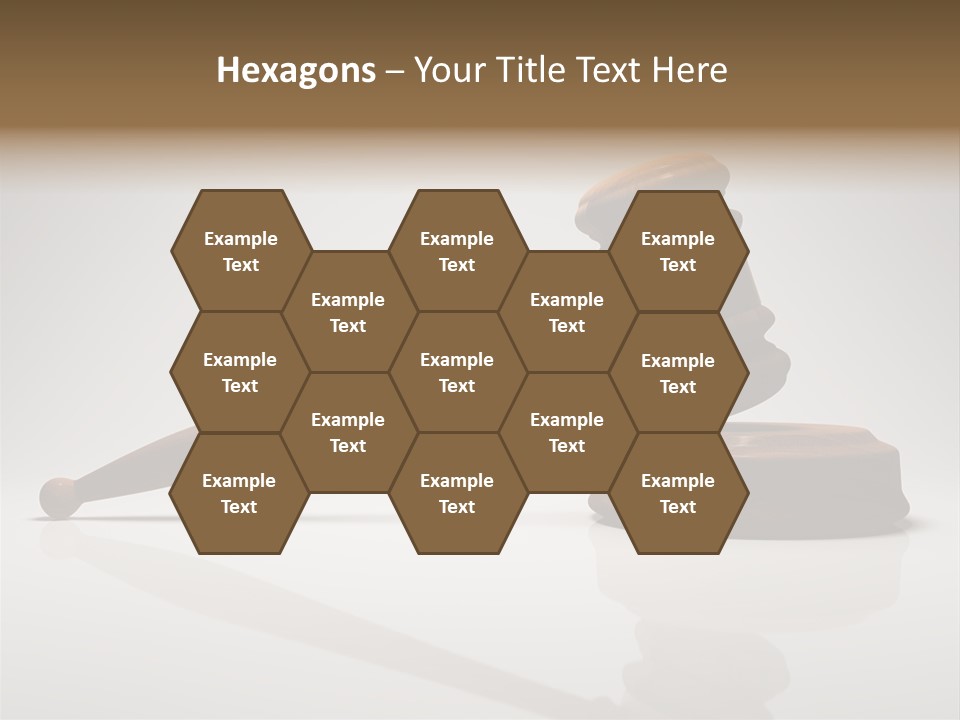 Concepts Gavel Juridical PowerPoint Template