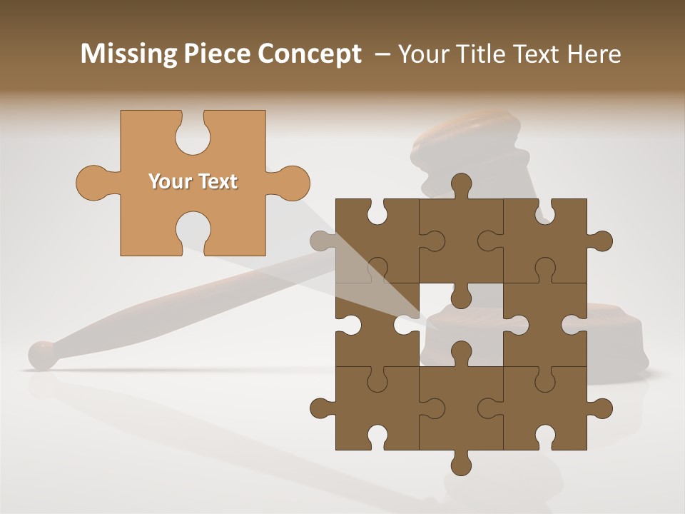 Concepts Gavel Juridical PowerPoint Template