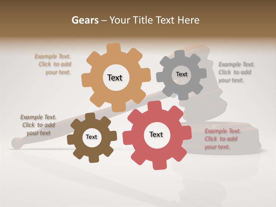 Concepts Gavel Juridical PowerPoint Template