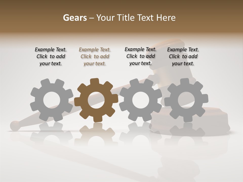 Concepts Gavel Juridical PowerPoint Template