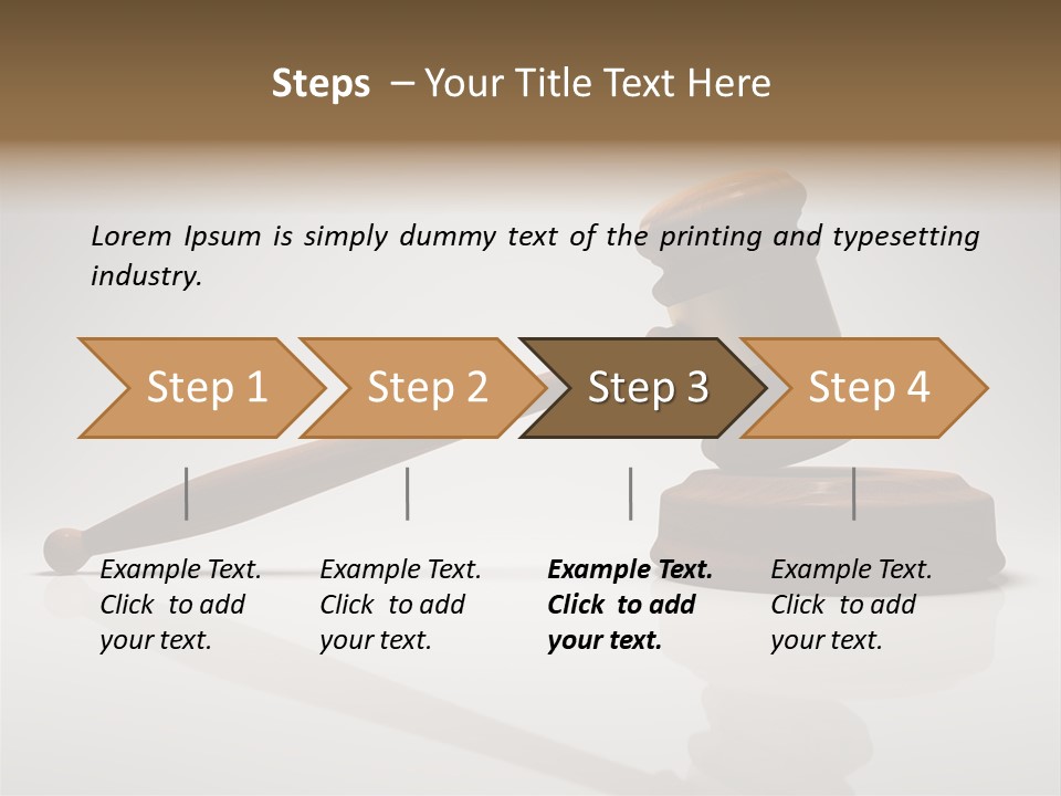 Concepts Gavel Juridical PowerPoint Template