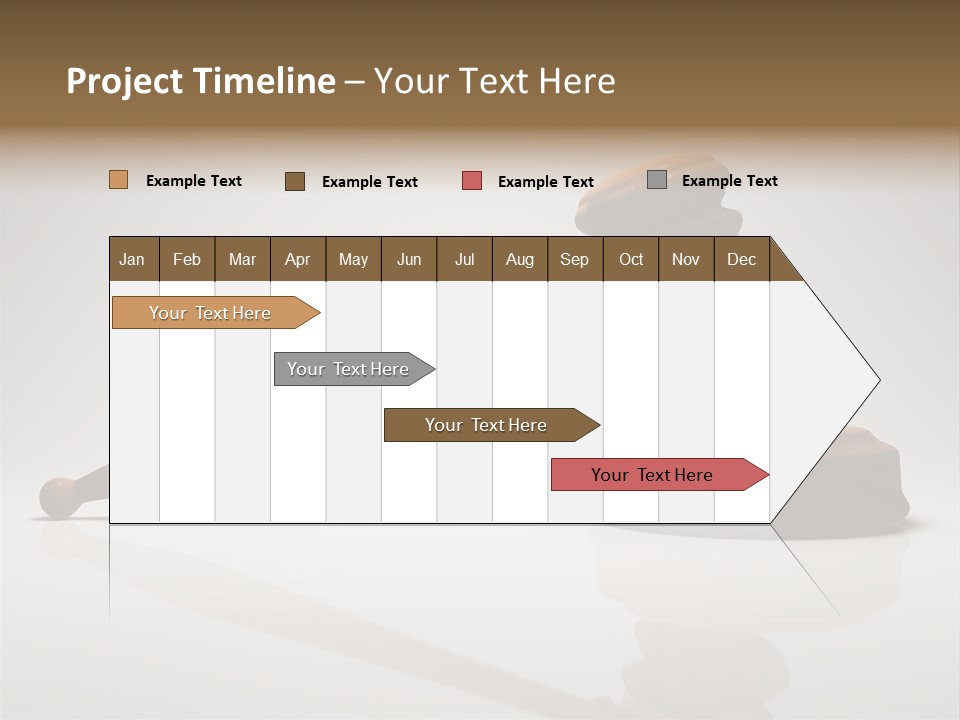 Concepts Gavel Juridical PowerPoint Template