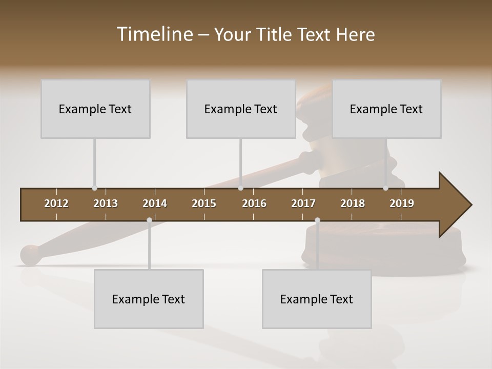 Concepts Gavel Juridical PowerPoint Template