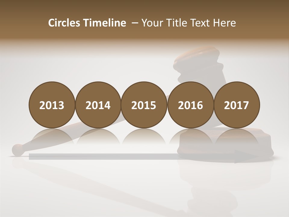 Concepts Gavel Juridical PowerPoint Template