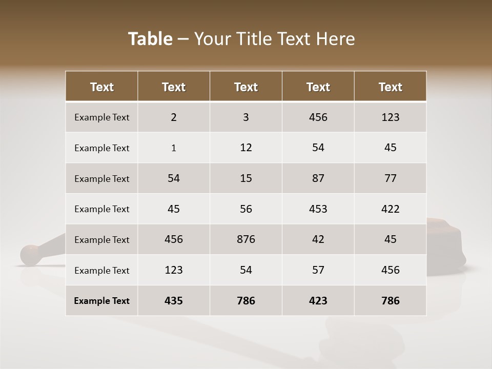 Concepts Gavel Juridical PowerPoint Template
