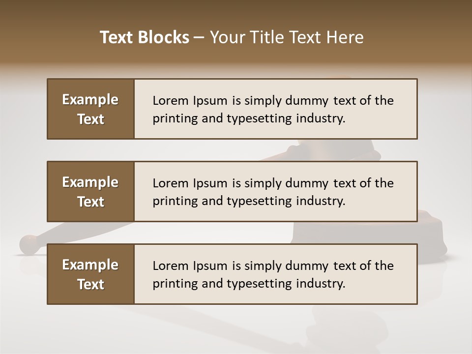 Concepts Gavel Juridical PowerPoint Template