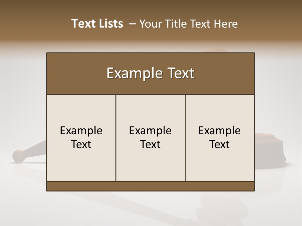 Concepts Gavel Juridical PowerPoint Template