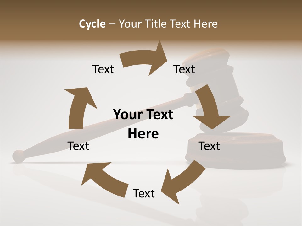 Concepts Gavel Juridical PowerPoint Template