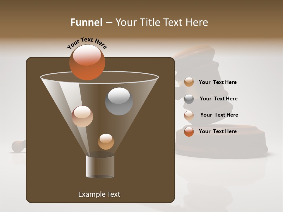 Concepts Gavel Juridical PowerPoint Template