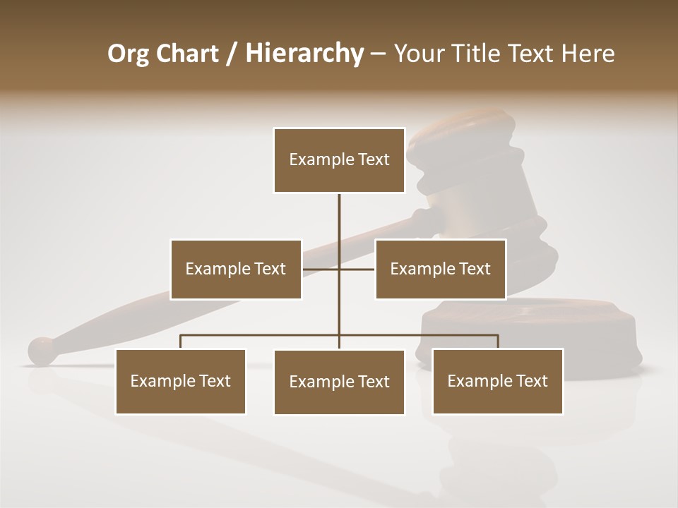 Concepts Gavel Juridical PowerPoint Template
