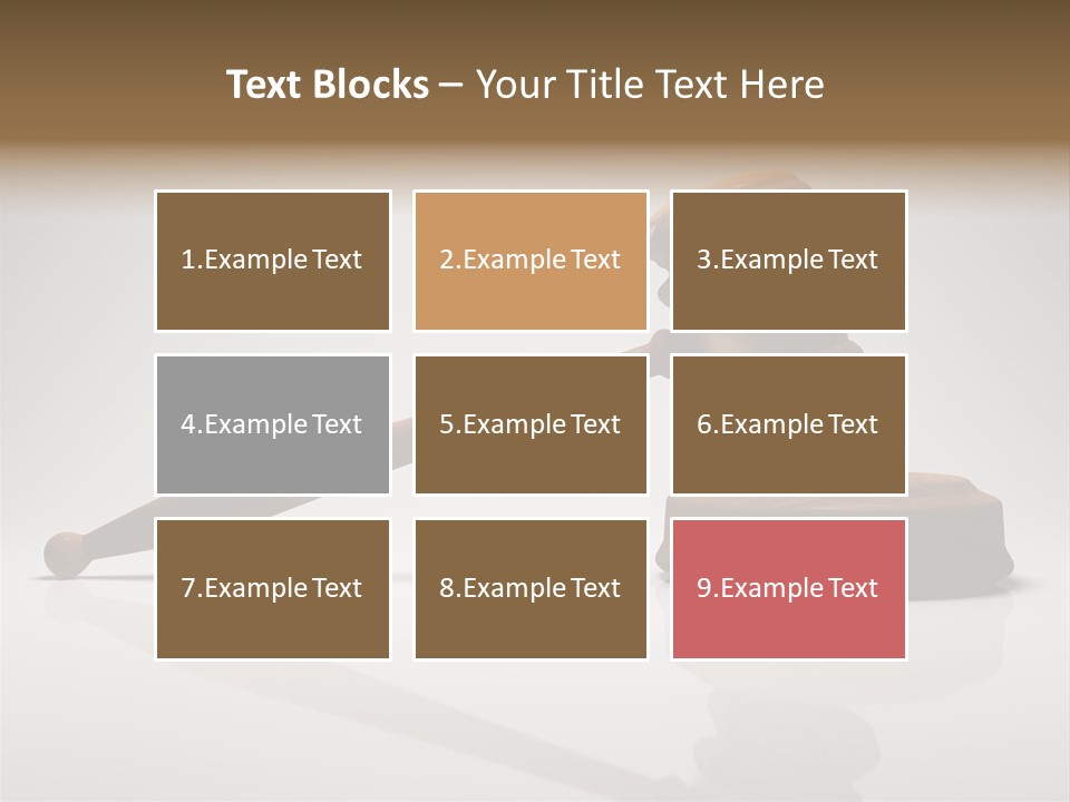 Concepts Gavel Juridical PowerPoint Template