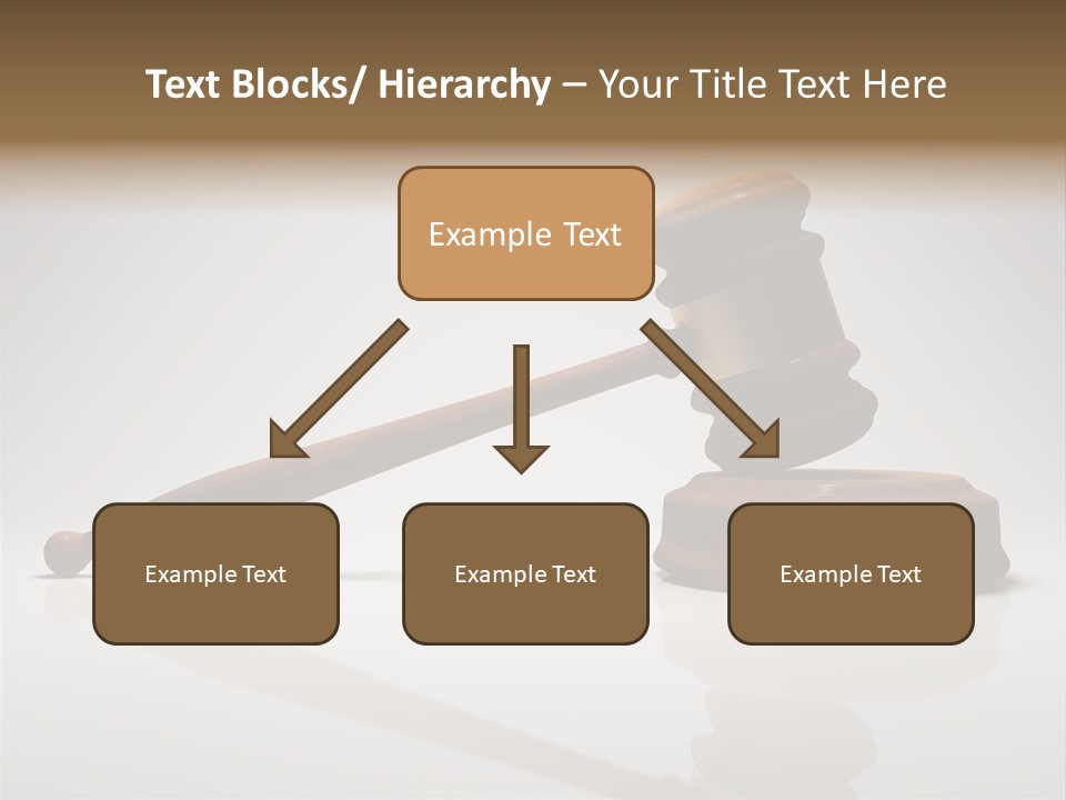 Concepts Gavel Juridical PowerPoint Template