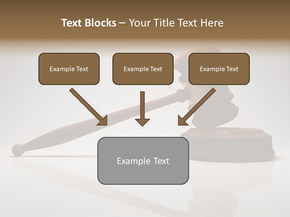 Concepts Gavel Juridical PowerPoint Template