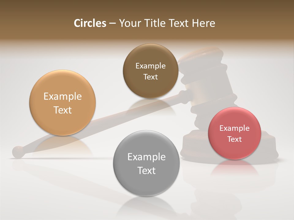 Concepts Gavel Juridical PowerPoint Template