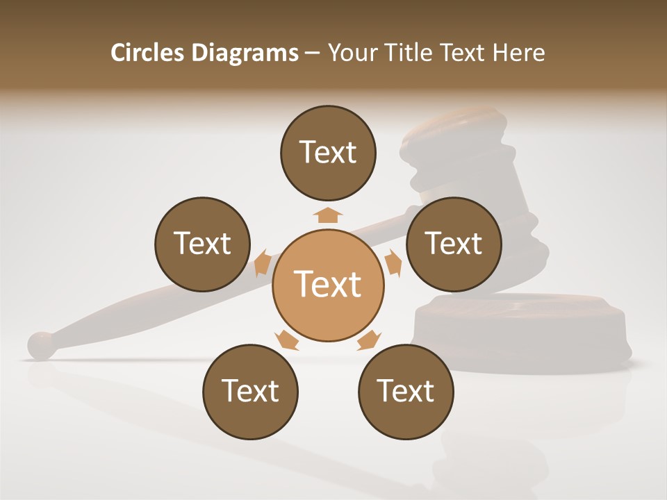 Concepts Gavel Juridical PowerPoint Template