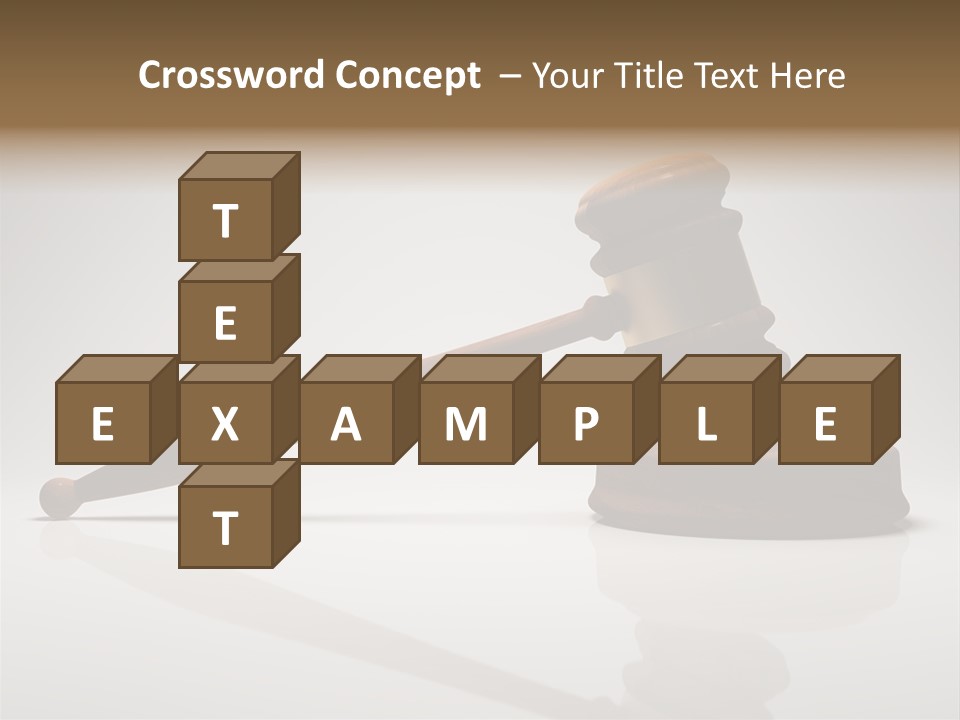 Concepts Gavel Juridical PowerPoint Template
