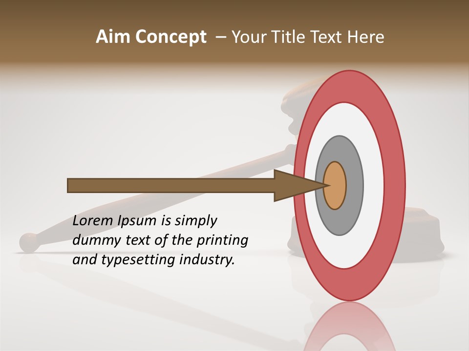 Concepts Gavel Juridical PowerPoint Template