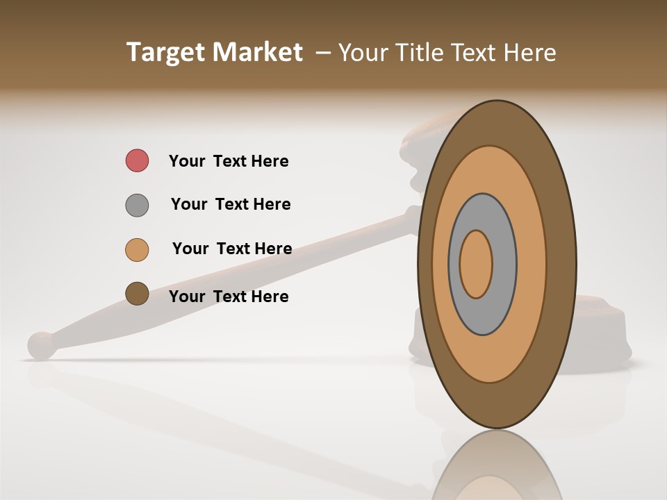 Concepts Gavel Juridical PowerPoint Template