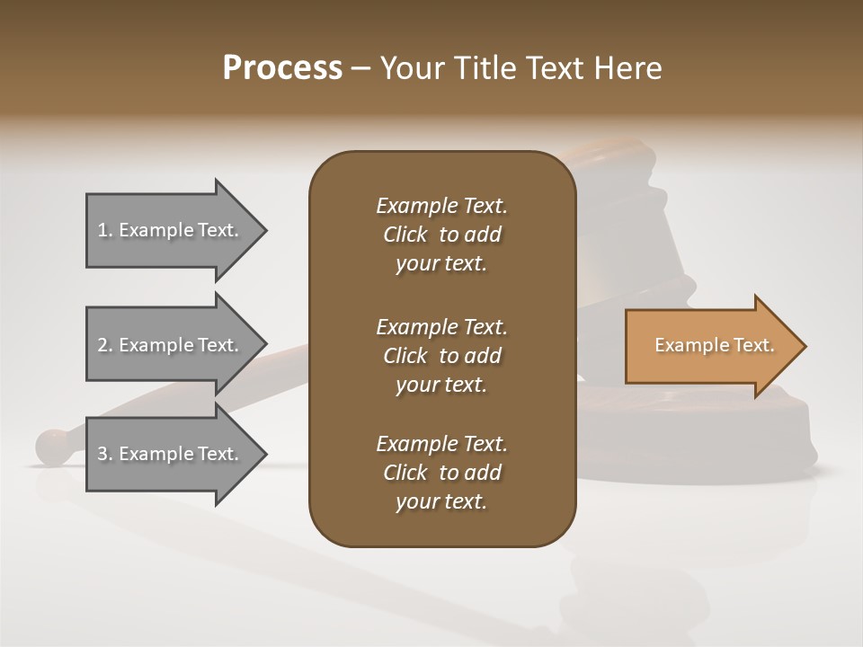 Concepts Gavel Juridical PowerPoint Template