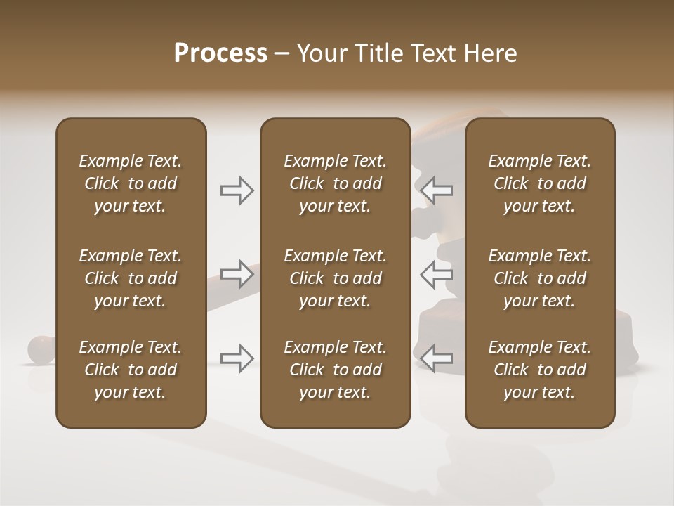 Concepts Gavel Juridical PowerPoint Template
